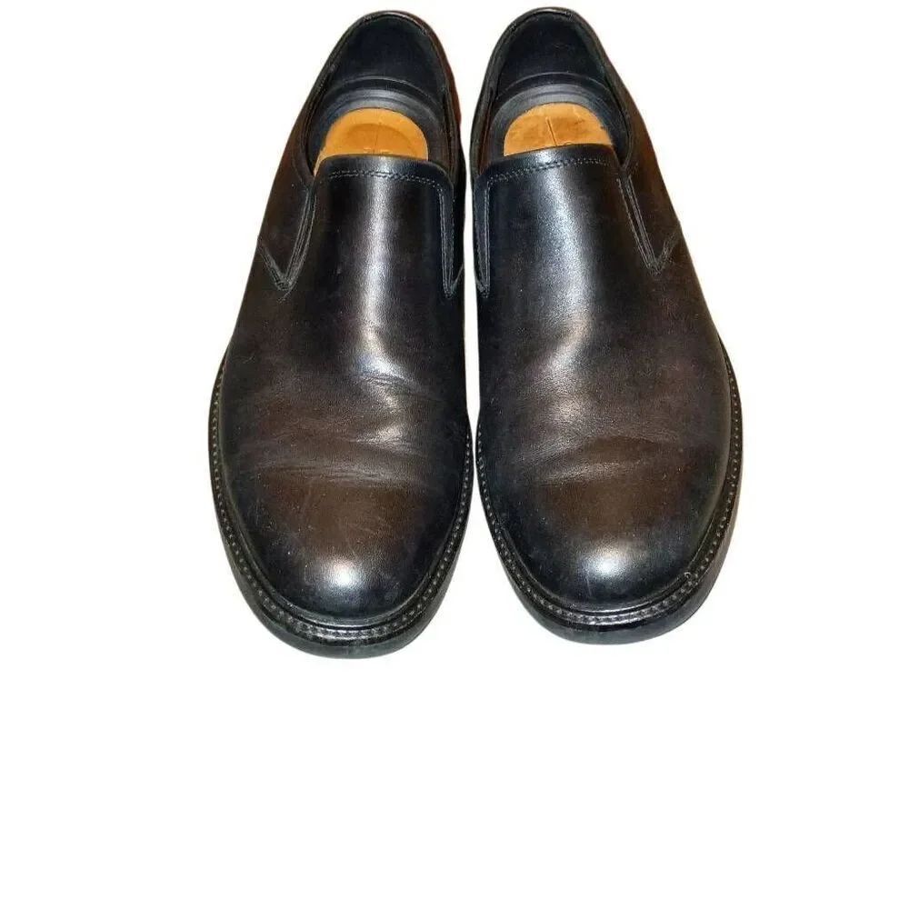 ECCO Men's London Apron Toe Slip On Loafer Black Size US 12/12.5